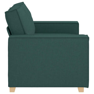 2-Sitzer Sofa Dunkelgrün Stoff 160cm