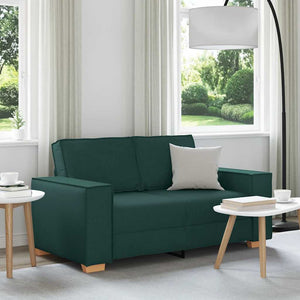 2-Sitzer Sofa Dunkelgrün Stoff 160cm