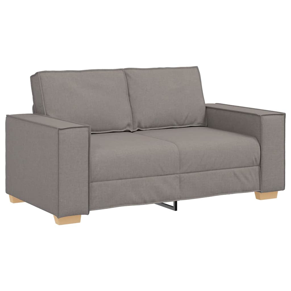 2-Sitzer Sofa Taupe Stoff 160 cm