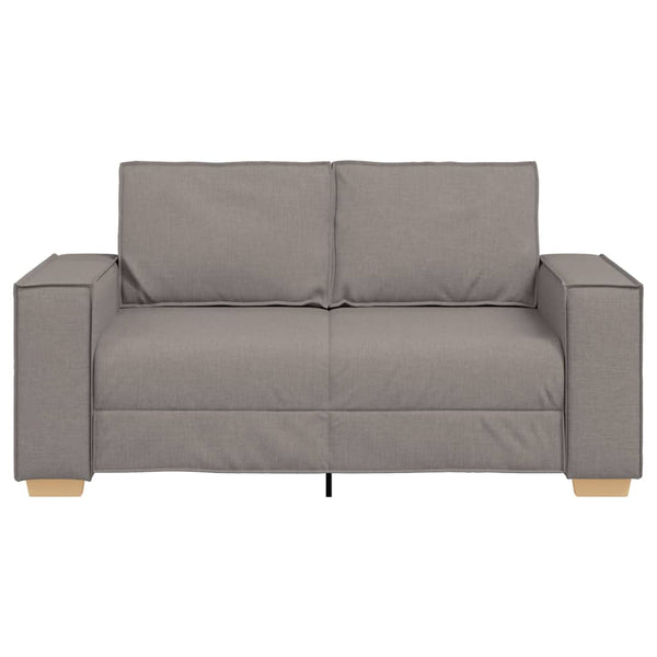 2-Sitzer Sofa Taupe Stoff 160 cm