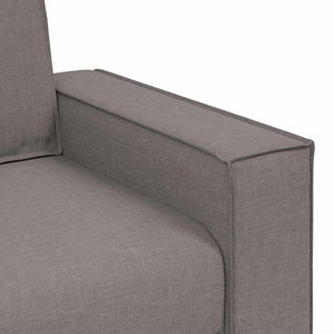 2-Sitzer Sofa Taupe Stoff 160 cm