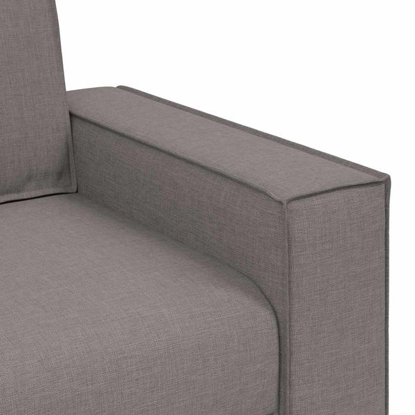 2-Sitzer Sofa Taupe Stoff 160 cm