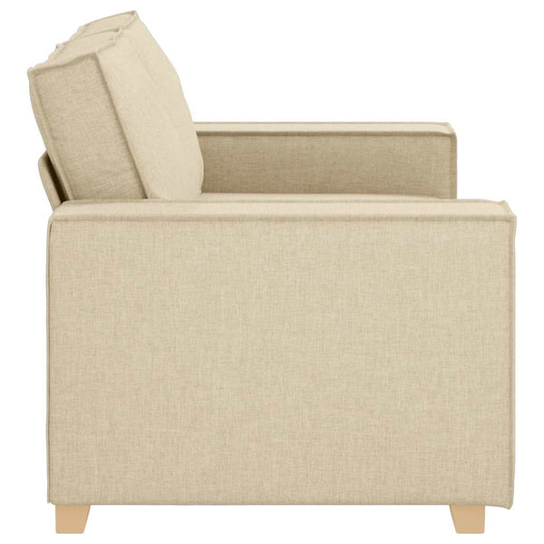 vidaXL Canapé 2 places crème 160x78x84 cm Tissu