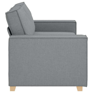 2-Sitzer Sofa Hellgrau Stoff