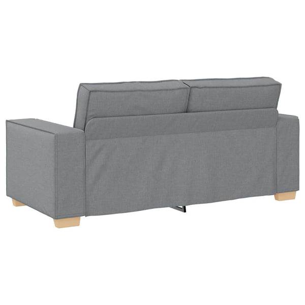 2-Sitzer Sofa Hellgrau Stoff