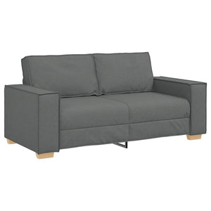 vidaXL Canapé 2 places Gris foncé 180x78x84 cm Tissu