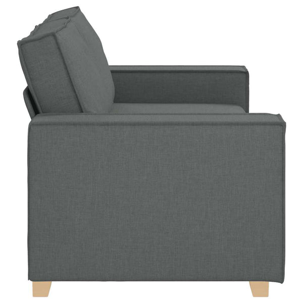 vidaXL Canapé 2 places Gris foncé 180x78x84 cm Tissu