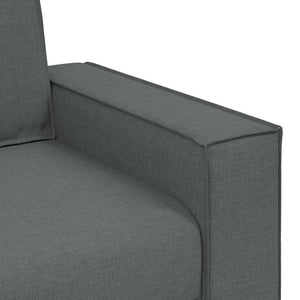 vidaXL Canapé 2 places Gris foncé 180x78x84 cm Tissu