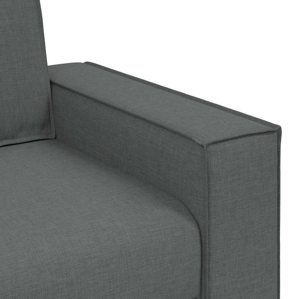 vidaXL Canapé 2 places Gris foncé 180x78x84 cm Tissu
