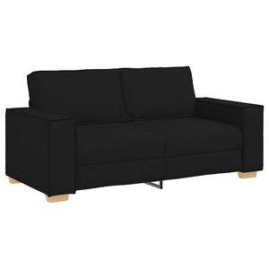 Schwarzes 2-Sitzer Sofa Stoff 180 cm