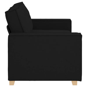 Schwarzes 2-Sitzer Sofa Stoff 180 cm