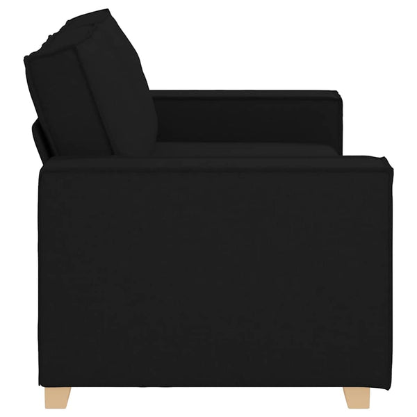 Schwarzes 2-Sitzer Sofa Stoff 180 cm