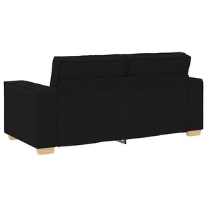 Schwarzes 2-Sitzer Sofa Stoff 180 cm