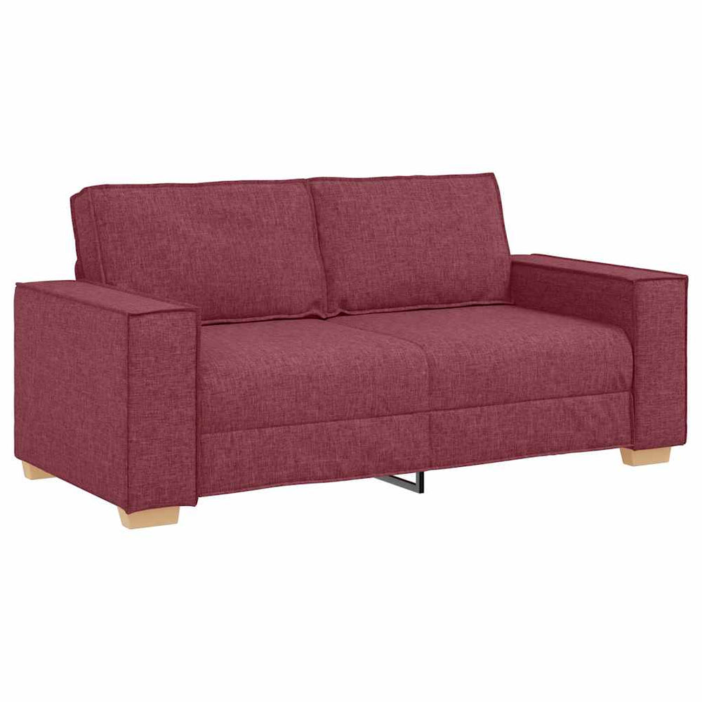 2-Sitzer Sofa Weinrot Stoff 180 cm