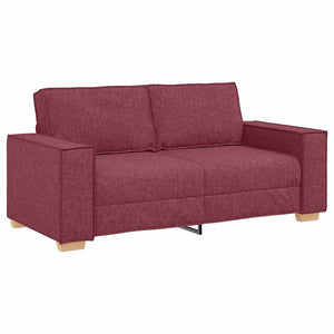 2-Sitzer Sofa Weinrot Stoff 180 cm