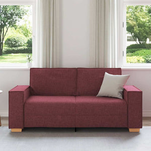 2-Sitzer Sofa Weinrot Stoff 180 cm
