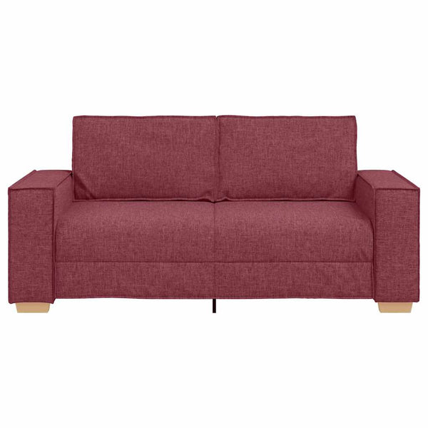 2-Sitzer Sofa Weinrot Stoff 180 cm