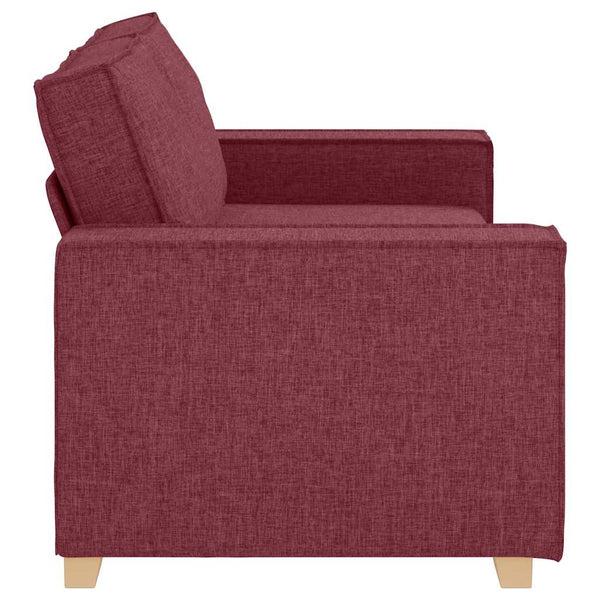 2-Sitzer Sofa Weinrot Stoff 180 cm