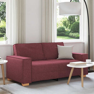 2-Sitzer Sofa Weinrot Stoff 180 cm