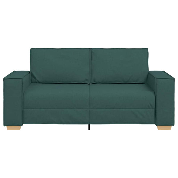 vidaXL Canapé 2 places vert foncé 180x78x84 cm Tissu