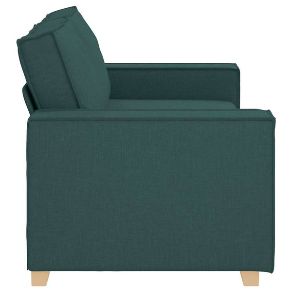 vidaXL Canapé 2 places vert foncé 180x78x84 cm Tissu