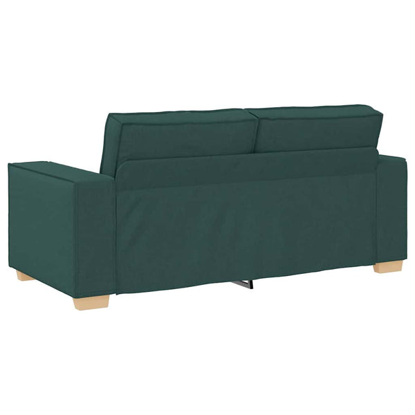 vidaXL Canapé 2 places vert foncé 180x78x84 cm Tissu