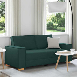 vidaXL Canapé 2 places vert foncé 180x78x84 cm Tissu