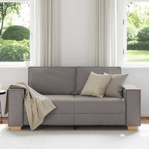 2-Sitzer Sofa Taupe Stoff 180 cm