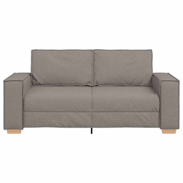 2-Sitzer Sofa Taupe Stoff 180 cm