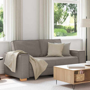 2-Sitzer Sofa Taupe Stoff 180 cm