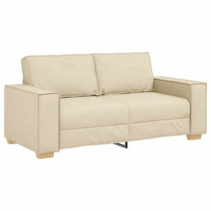 2-Sitzer Sofa Creme Stoff 180 cm