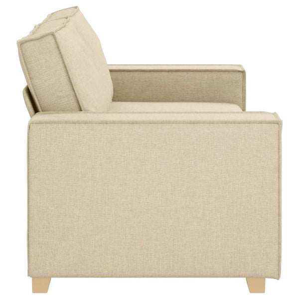 2-Sitzer Sofa Creme Stoff 180 cm