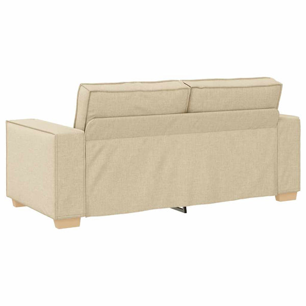 2-Sitzer Sofa Creme Stoff 180 cm