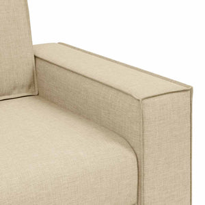 2-Sitzer Sofa Creme Stoff 180 cm