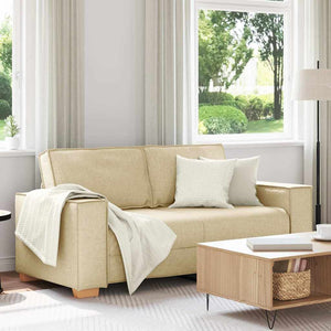 2-Sitzer Sofa Creme Stoff 180 cm
