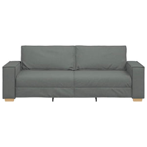 vidaXL Canapé 3 places gris foncé 220x78x84 cm Tissu