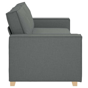 vidaXL Canapé 3 places gris foncé 220x78x84 cm Tissu