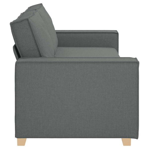 vidaXL Canapé 3 places gris foncé 220x78x84 cm Tissu