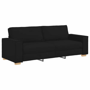Canapé à 3 places vidaXL noir 220x78x84 cm Tissu