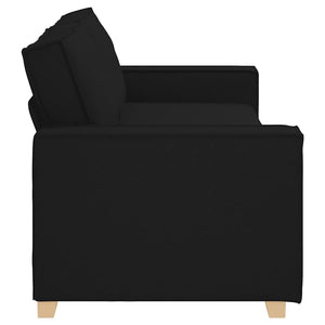 Canapé à 3 places vidaXL noir 220x78x84 cm Tissu