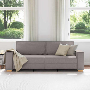 3-Sitzer Sofa Taupe Stoff 180 cm