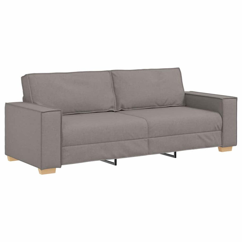 3-Sitzer Sofa Taupe Stoff 180 cm