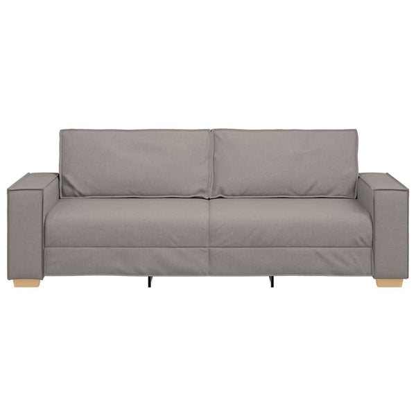 3-Sitzer Sofa Taupe Stoff 180 cm