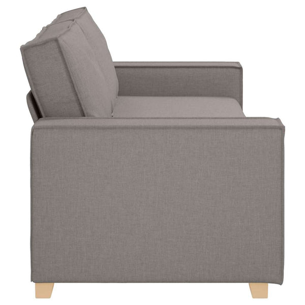 3-Sitzer Sofa Taupe Stoff 180 cm