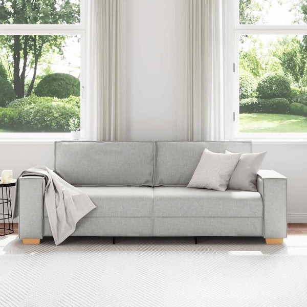 3-Sitzer Sofa Wolkengrau Stoff 220 cm