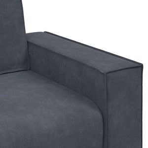 Dunkelgrauer Samt Sessel 100 cm
