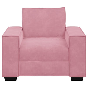 vidaXL Fauteuil rose 100x78x84 cm velours