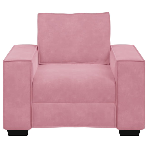 vidaXL Fauteuil rose 100x78x84 cm velours