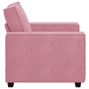 vidaXL Fauteuil rose 100x78x84 cm velours