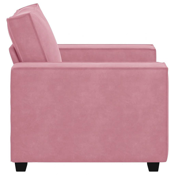 vidaXL Fauteuil rose 100x78x84 cm velours